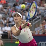 Belinda Bencic ne se sera pas éternisée dans le tableau du double mixte de l'US Open (archives). KEYSTONE/AP/Christinne Muschi